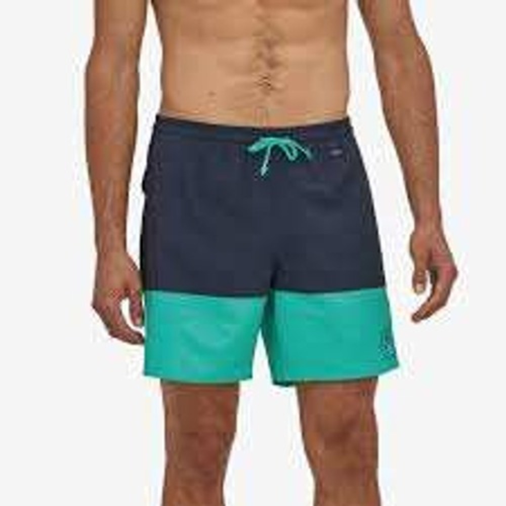Patagonia Hydro Series Boardshorts Men's XL Blue Teal Swim Trunks‎ Pockets